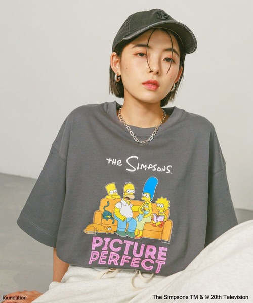セール】【The Simpsons／BAYFLOW】ハーフスリーブスウェット
