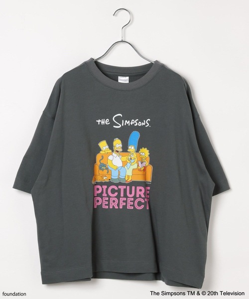 The Simpsons(ザ・シンプソンズ)の「【The Simpsons/BAYFLOW】ハーフスリーブスウェット(スウェット・レディース・チャコール/オフホワイト/ブルーグリーン・FREE)」の15枚目の写真