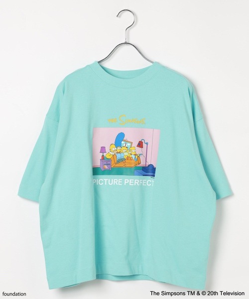 The Simpsons(ザ・シンプソンズ)の「【The Simpsons/BAYFLOW】ハーフスリーブスウェット(スウェット・レディース・チャコール/オフホワイト/ブルーグリーン・FREE)」の16枚目の写真