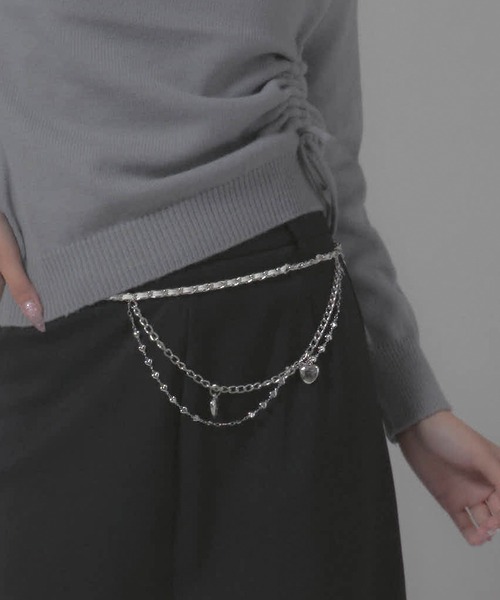 Chick(チック)の「Feminine Design Necklace / フェミニン デザインチェーンベルト(ベルト・レディース・シルバー系その他4/シルバー系その他3/シルバー系その他2/シルバー系その他・FREE)」の4枚目の写真