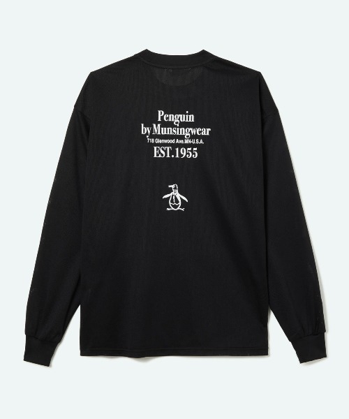penguin BY MUNSINGWEAR（ペンギン バイ マンシングウェア）の「MESH LONG T-SHIRT（Tシャツ/カットソー・メンズ・ホワイト/ブラック・S/L/XL/M）」の10枚目の写真