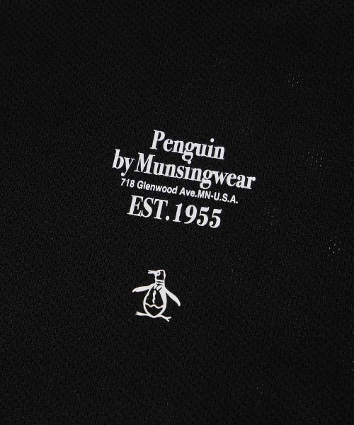 penguin BY MUNSINGWEAR（ペンギン バイ マンシングウェア）の「MESH LONG T-SHIRT（Tシャツ/カットソー・メンズ・ホワイト/ブラック・S/L/XL/M）」の4枚目の写真