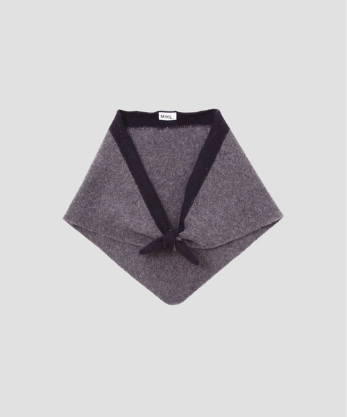 MHL.（エムエイチエル）の「MHL TIPPED SCOUT SCARF（ストール/ショール・レディース・グレー/グリーン/オレンジ/ナチュラル・FREE）」の2枚目の写真