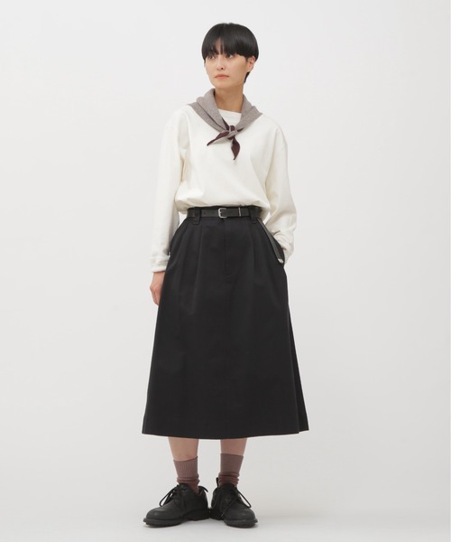 MHL.（エムエイチエル）の「MHL TIPPED SCOUT SCARF（ストール/ショール・レディース・グレー/グリーン/オレンジ/ナチュラル・FREE）」の9枚目の写真