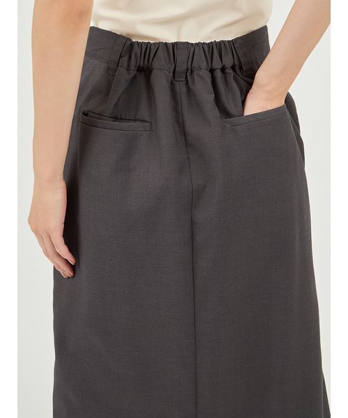 emmi（エミ）の「レイヤードIラインスカート（スカート・レディース・ブラウン/グレー・0/1）」の10枚目の写真