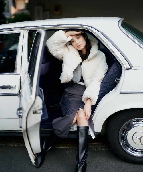 emmi（エミ）の「レイヤードIラインスカート（スカート・レディース・ブラウン/グレー・0/1）」の16枚目の写真