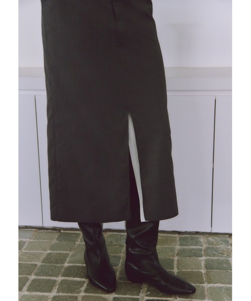 emmi（エミ）の「レイヤードIラインスカート（スカート・レディース・ブラウン/グレー・0/1）」の19枚目の写真