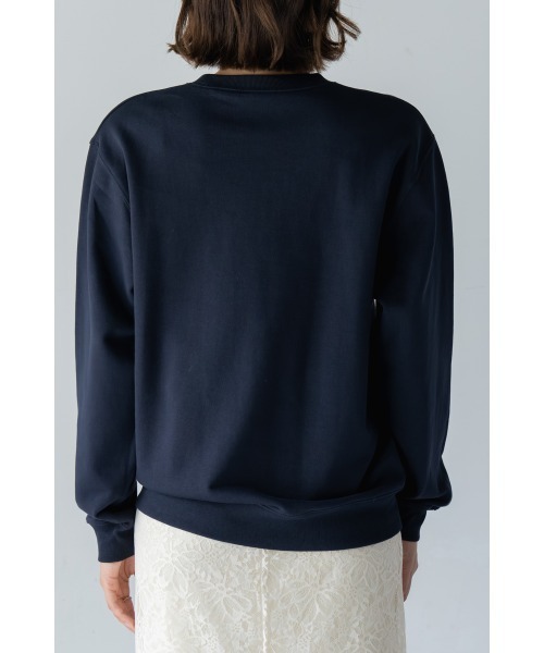 M.deux（エムドゥ）の「●ワイドロゴオーバースウェット●（Tシャツ/カットソー・レディース・ベージュ/ネイビー・MEDIUM）」の8枚目の写真