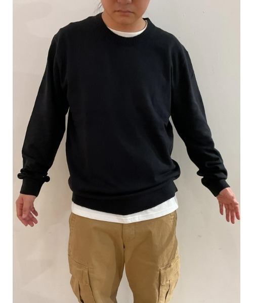 GAP（ギャップ）の「CashSoft カシミヤタッチ クルーネックセーター（ニット/セーター・メンズ・ブルー/カーキ/アイボリー/ブラック/ワイン/ネイビー/ブラウン/ピンク/グリーン/レッド/キャメル/ライトグレー・XS/S/M/L/XL）」の20枚目の写真