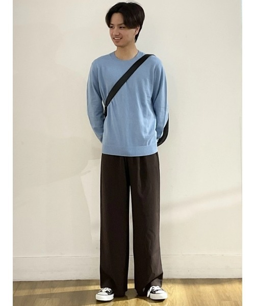 GAP（ギャップ）の「CashSoft カシミヤタッチ クルーネックセーター（ニット/セーター・メンズ・ブルー/カーキ/アイボリー/ブラック/ワイン/ネイビー/ブラウン/ピンク/グリーン/レッド/キャメル/ライトグレー・XS/S/M/L/XL）」の19枚目の写真