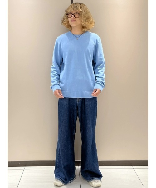 GAP（ギャップ）の「CashSoft カシミヤタッチ クルーネックセーター（ニット/セーター・メンズ・ブルー/カーキ/アイボリー/ブラック/ワイン/ネイビー/ブラウン/ピンク/グリーン/レッド/キャメル/ライトグレー・XS/S/M/L/XL）」の18枚目の写真