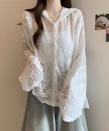 sono　ウーパリィティアードブルゾン　ホワイト Sono（ソーノ）の「【SONO/ソーノ】【PLUVIOPHILE COL.】ウーパリィ