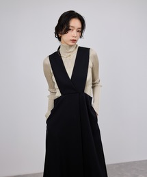 ROPE' | トリアセテート ジャンパースカート/イージーケア(ワンピース)