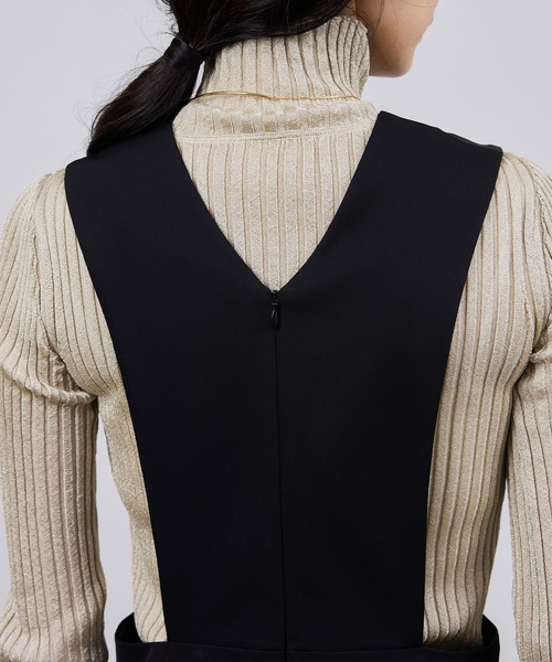 ROPE'（ロペ）の「トリアセテート ジャンパースカート/イージーケア（ワンピース・レディース・ブラック・36/38）」の18枚目の写真