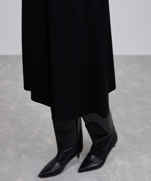 ROPE'（ロペ）の「トリアセテート ジャンパースカート/イージーケア（ワンピース・レディース・ブラック・36/38）」の4枚目の写真