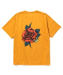 CALEE（キャリー）の「BINDER NECK ROSE VINTAGE T-SHIRT（Tシャツ/カットソー）」