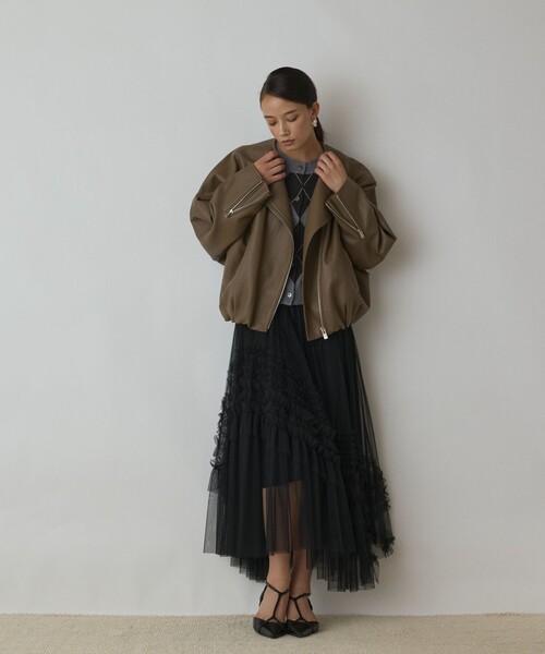 フェイクレザーライダース（ライダースジャケット）｜Diagram