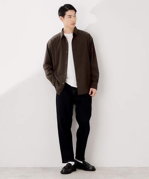 THE SHOP TK （ザ ショップ ティーケー ）の「シアサッカー長袖シャツ　【軽量/吸水速乾／イージーケア／洗濯機OK】（シャツ/ブラウス・メンズ・ブラウン系その他/ブルーグリーン・02/03/04）」の15枚目の写真