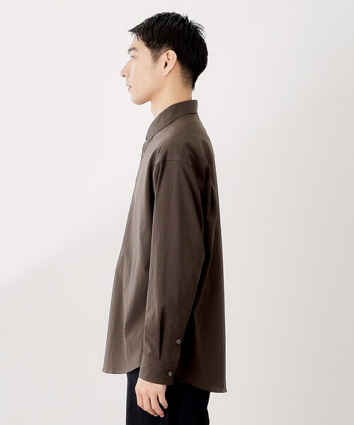 THE SHOP TK （ザ ショップ ティーケー ）の「シアサッカー長袖シャツ　【軽量/吸水速乾／イージーケア／洗濯機OK】（シャツ/ブラウス・メンズ・ブラウン系その他/ブルーグリーン・02/03/04）」の13枚目の写真