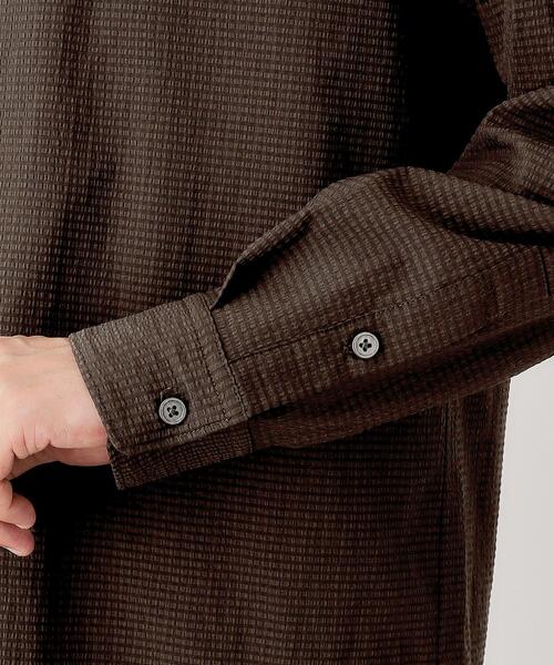 THE SHOP TK （ザ ショップ ティーケー ）の「シアサッカー長袖シャツ　【軽量/吸水速乾／イージーケア／洗濯機OK】（シャツ/ブラウス・メンズ・ブラウン系その他/ブルーグリーン・02/03/04）」の19枚目の写真