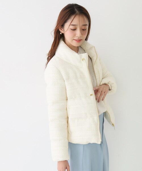 セール】【ショート丈】ツイードダウン（ダウンジャケット/コート