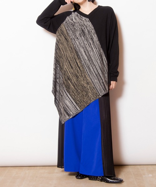 OSMOSIS（オズモーシス）の「サイドプリーツパンツ（その他パンツ・レディース・ライトカーキ/ブルー/ブラック・ONE SIZE）」の16枚目の写真