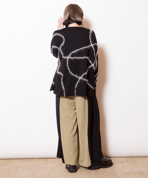 OSMOSIS（オズモーシス）の「サイドプリーツパンツ（その他パンツ・レディース・ライトカーキ/ブルー/ブラック・ONE SIZE）」の19枚目の写真