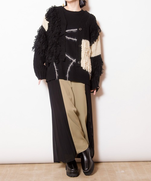 OSMOSIS（オズモーシス）の「サイドプリーツパンツ（その他パンツ・レディース・ライトカーキ/ブルー/ブラック・ONE SIZE）」の21枚目の写真