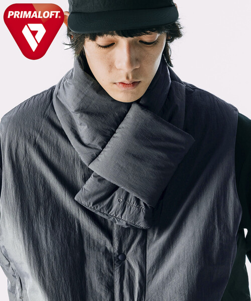 FREAK'S STORE(フリークスストア)の「HIGH LOFT PRIMALOFT PADDED SCARF/ハイロフト プリマロフト パデット スカーフ ダウンマフラー(マフラー・メンズ・チャコールグレー/オリーブ/ブラック・ONE SIZE)」の6枚目の写真