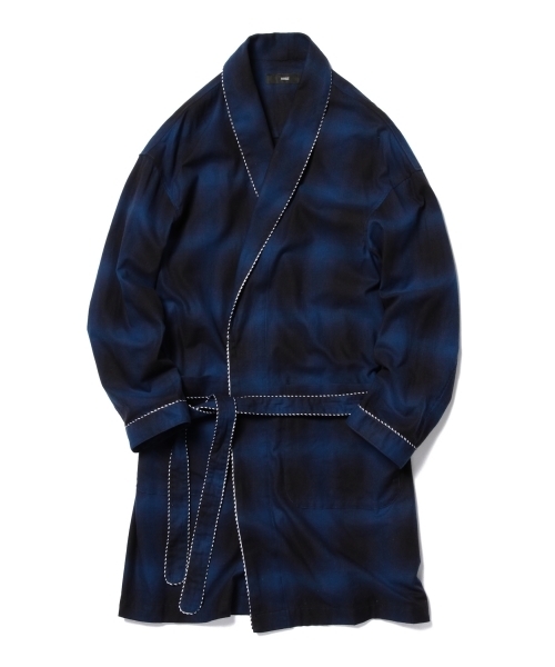 BEAMS(ビームス)の「◇VAPORIZE / オンブレチェック ガウン(その他アウター・メンズ・ダークブラウン/ブルー・MEDIUM/LARGE)」の17枚目の写真