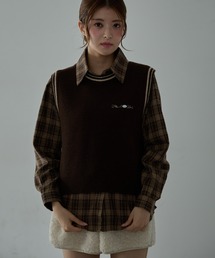 ニット ベスト シャツ/ブラウス」に該当するレディースのトップス