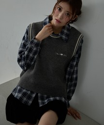 ニット ベスト シャツ/ブラウス」に該当するレディースのトップス