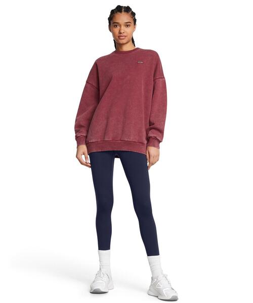 UNDER ARMOUR(アンダーアーマー)の「UAアイコン ヘビーウェイト フリース オーバーサイズド クルー(ライフスタイル/レディース)(スウェット・レディース・レッド系・L/M/S)」の6枚目の写真