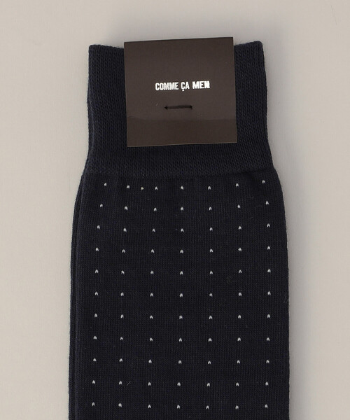 COMME CA MEN(コムサメン)の「ピンドット柄 ソックス(ソックス/靴下・メンズ・ブラック/ネイビー/ブラウン/グレー・27.0cm)」の5枚目の写真