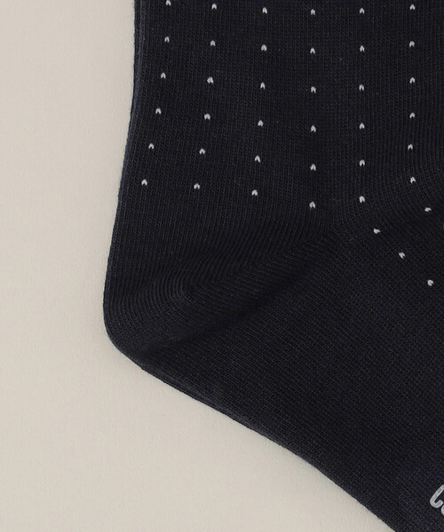 COMME CA MEN(コムサメン)の「ピンドット柄 ソックス(ソックス/靴下・メンズ・ブラック/ネイビー/ブラウン/グレー・27.0cm)」の6枚目の写真