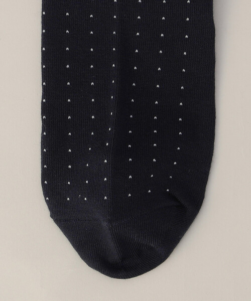 COMME CA MEN(コムサメン)の「ピンドット柄 ソックス(ソックス/靴下・メンズ・ブラック/ネイビー/ブラウン/グレー・27.0cm)」の7枚目の写真