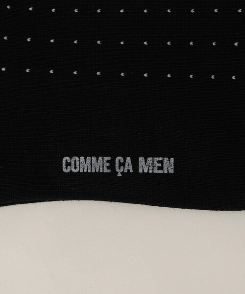 COMME CA MEN(コムサメン)の「ピンドット柄 ソックス(ソックス/靴下・メンズ・ブラック/ネイビー/ブラウン/グレー・27.0cm)」の9枚目の写真