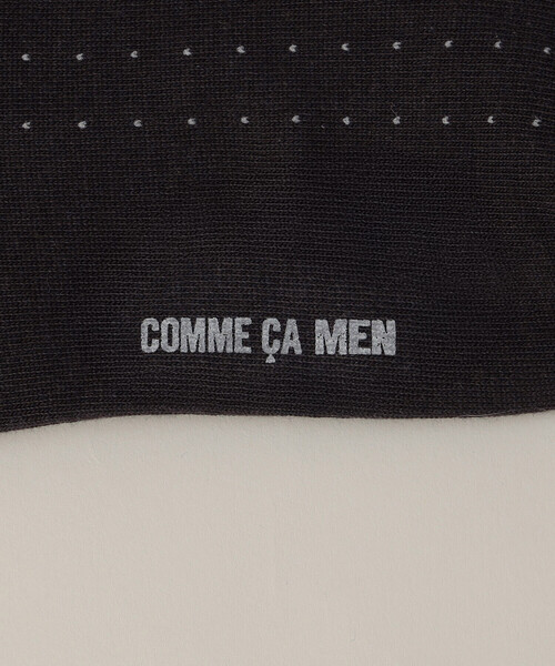 COMME CA MEN(コムサメン)の「ピンドット柄 ソックス(ソックス/靴下・メンズ・ブラック/ネイビー/ブラウン/グレー・27.0cm)」の11枚目の写真