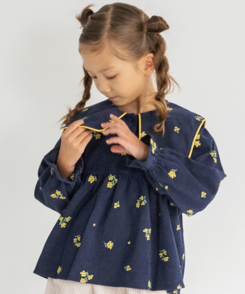 セール】【おそろい】きんもくせい刺繍チュニック（シャツ/ブラウス