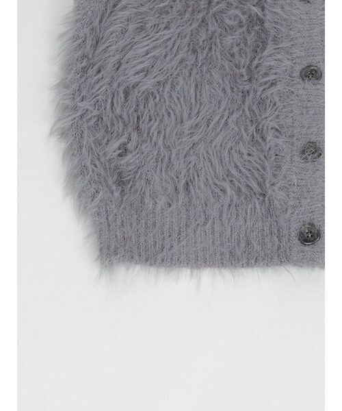 :ETHROF（イーサオブ）の「SHAGGY KNIT VEST（ニット/セーター・レディース・ブルー/ライトグレー/チャコール・MEDIUM）」の17枚目の写真