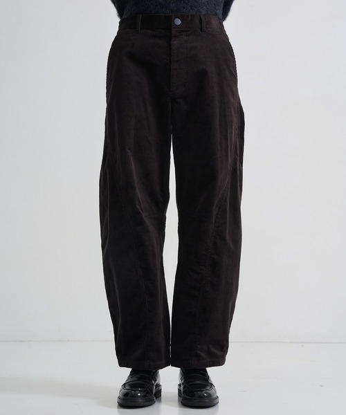 CITY TOKYO（シティトウキョウ）の「【CITY TOKYO/シティートーキョー】Corduroy barrel trousers（その他パンツ・メンズ・ブラック/ダークブラウン/オフホワイト・1/2）」の13枚目の写真