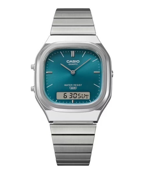 CASIO(カシオ)の「CASIO/カシオ 腕時計 CASIO CLASSIC AQ-240E-3AJF(アナログ腕時計・メンズ・シルバー・FREE)」の2枚目の写真
