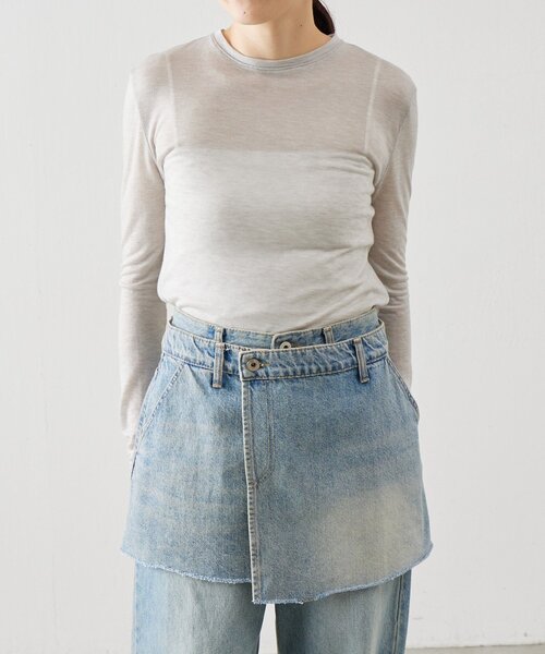 BEARDSLEY（ビアズリー）の「《LEVAR》スカートセットデニム（デニムパンツ・レディース・ブルー・MEDIUM）」の15枚目の写真