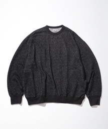 CAHLUMN/カウラム Merino Wool＋Cotton Loop Back heather Sweatshirt/メリノウール コットン ループ バック ヘザー スウェットシャツ