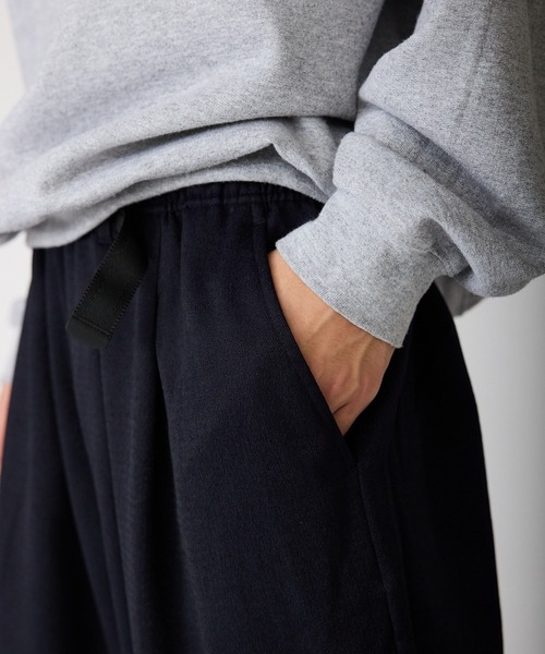 THOUSAND MILE（サウザンドマイル）の「THOUSAND MILE/サウザンドマイル WAVE ADJUST WIDE PANTS イージーワイドパンツ（スウェットパンツ・レディース・チャコール/ブラウン/ネイビー・FREE）」の9枚目の写真
