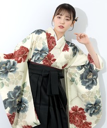 SOUBIEN（ソウビエン）の「【floro by SOUBIEN】レディース袴4点セット（着物・襦袢・下帯・袴）（着物）」