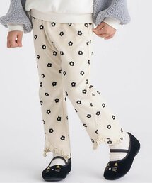 apres les cours | 【総柄】ハート・花柄 裾フリルきゅんパンツ_ジュニア対応(その他パンツ)