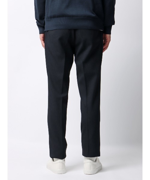 SUIT SQUARE（スーツスクエア）の「スマみえテーパードパンツ ウォッシャブル ストレッチ CROSS MOVA バーズアイ（スーツパンツ・メンズ・ネイビー/グレー・4L/3L/LL/L/M/S/SS）」の3枚目の写真