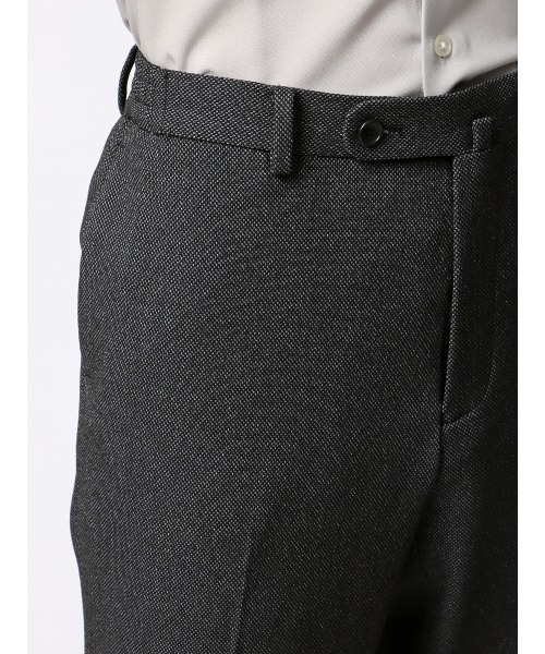SUIT SQUARE（スーツスクエア）の「スマみえテーパードパンツ ウォッシャブル ストレッチ CROSS MOVA バーズアイ（スーツパンツ・メンズ・ネイビー/グレー・4L/3L/LL/L/M/S/SS）」の15枚目の写真
