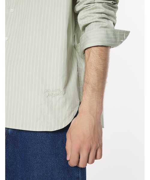 Maison Kitsune（メゾンキツネ）の「MAISON KITSUNE HANDWRITING RELAXED SHIRT（シャツ/ブラウス・メンズ・ミント・XS/S/M/L/XL）」の6枚目の写真
